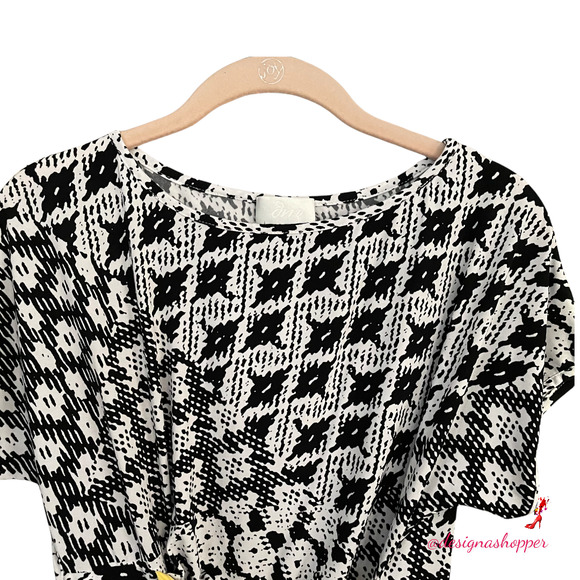 Donna Morgan Black & White Cute dress Size 2 XS - Picture 3 of 9